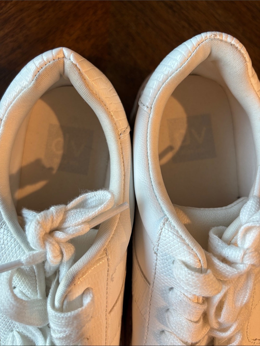 Dolce Vita White Leather Low-Top Sneakers - Picture 2 of 6
